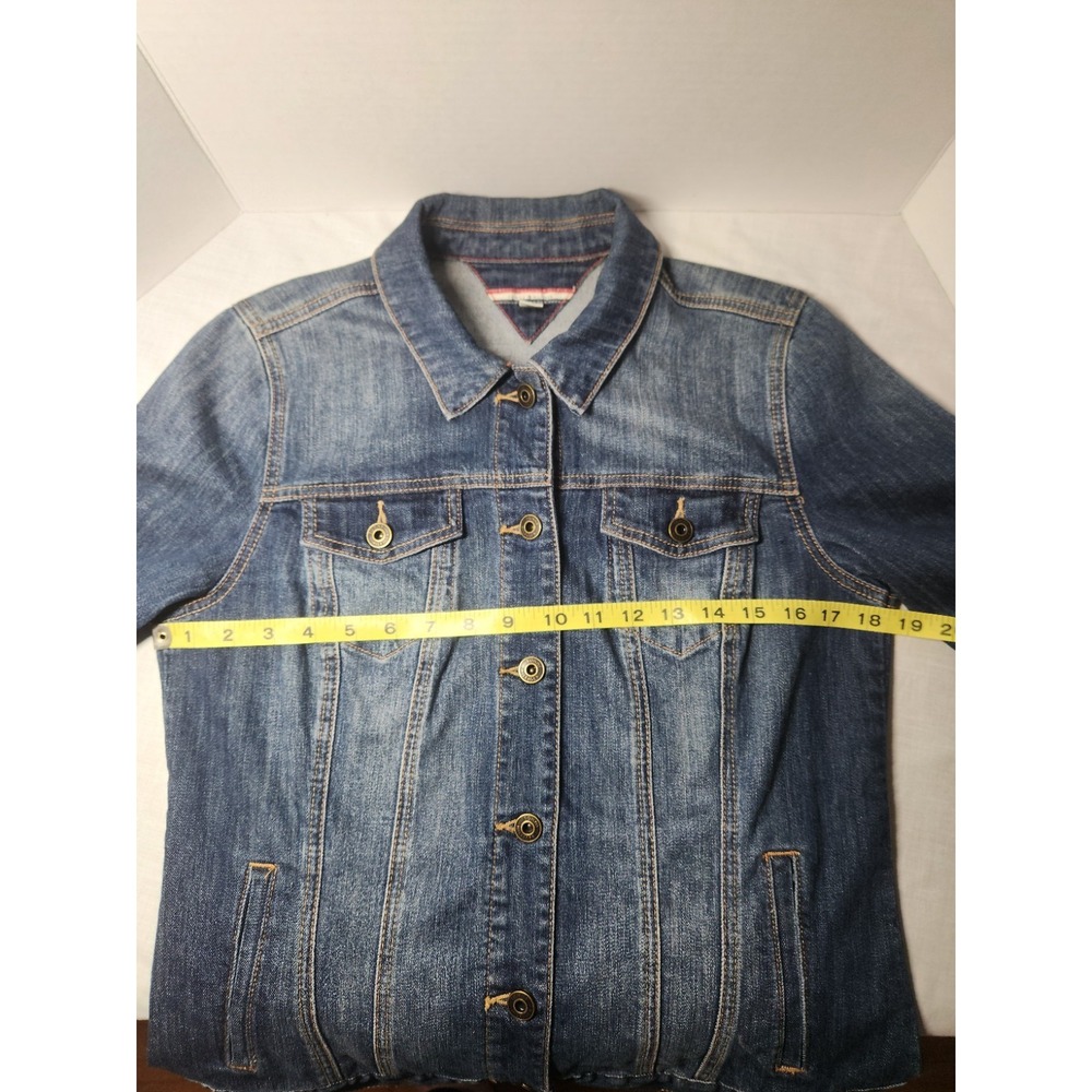 Tommy Hilfiger 2015 Denim Jacket Women's Size M Fitted - Picture 6 of 13